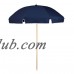 6.5 ft. Heavy Duty Shade Star Steel Beach Umbrella with Ash Wood Pole, Olefin Fabric, Carry Bag   